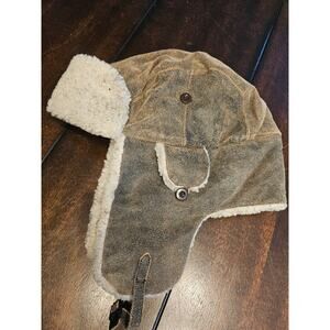 Yukon Charlie Genuine Leather Aviator Cap Sz XL